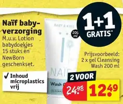 Kruidvat Naïf baby verzorging aanbieding