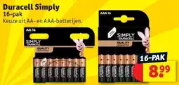 Kruidvat Duracell Simply aanbieding