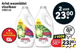 Kruidvat Ariel Wasmiddel Vloeibaar aanbieding