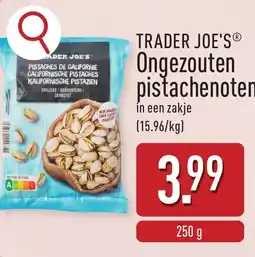 ALDI Trader joe's ongezouten pistachenoten aanbieding