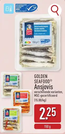 ALDI Golden seafood ansjovis aanbieding