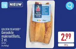 ALDI Golden seafood gerookte makreelfilets aanbieding
