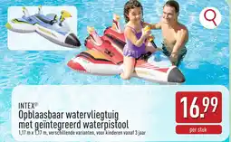 ALDI Intex opblaasbaar watervliegtuig met geïntegreerd waterpistool aanbieding