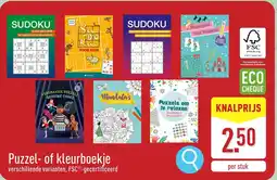 ALDI Puzzel- of kleurboekje aanbieding