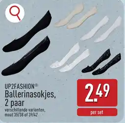 ALDI UP2FASHION Ballerinasokjes aanbieding