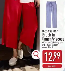 ALDI Up2fashion broek in linnen viscose aanbieding