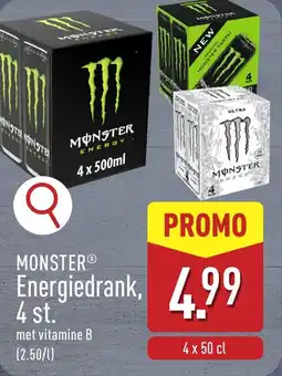 ALDI Monster energiedrank aanbieding