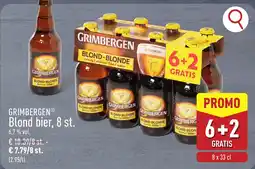 ALDI Grimbergen blond bier aanbieding