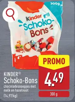 ALDI Kinder schoko bons aanbieding