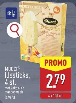 ALDI Mucci ijssticks aanbieding