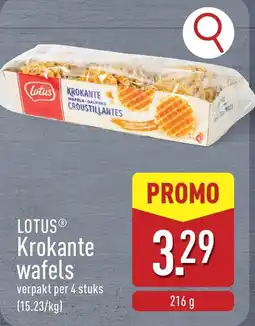 ALDI Lotus krokante wafels aanbieding