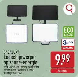 ALDI Casalux ledschijnwerper op zonne-energie aanbieding
