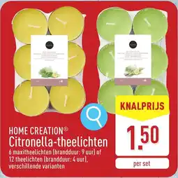 ALDI Home creation citronella-theelichten aanbieding