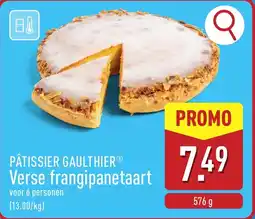 ALDI Pâtissier gaulthier verse frangipanetaart aanbieding