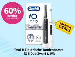 Plein.nl Oral-B Elektrische Tandenborstel iO 5 Duo Zwart & Wit aanbieding