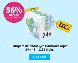 Pampers Billendoekjes Harmonie Aqua