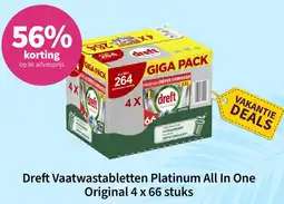 Dreft Vaatwastabletten Platinum All In One original