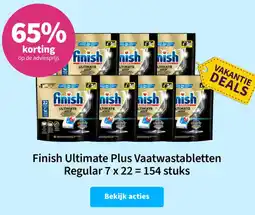 Plein.nl Finish Ultimate Plus Vaatwastabletten Regular aanbieding