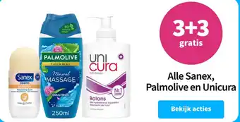 Plein.nl Alle Sanex, Palmolive en Unicura aanbieding