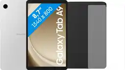 Coolblue Samsung Galaxy Tab A9 8,7 inch 64GB Wifi Zilver + Beschermpakket aanbieding