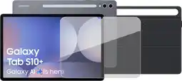 Coolblue Samsung Galaxy Tab S10 Plus 12,4 inch 256GB Wifi Grijs + Beschermpakket aanbieding