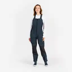 Decathlon Hoge zeilbroek 500 voor dames donkergrijs aanbieding