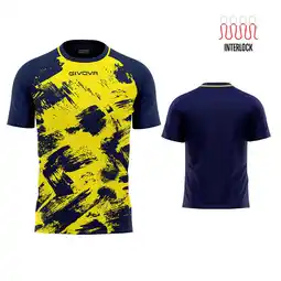 Decathlon Givova Sport T-shirt XL - Fluo Blauw, Ademend Interlock aanbieding