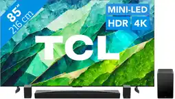Coolblue TCL QD Mini-Led 85C81B (2024) + soundbar aanbieding