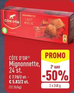 ALDI Côte d'or mignonnette aanbieding