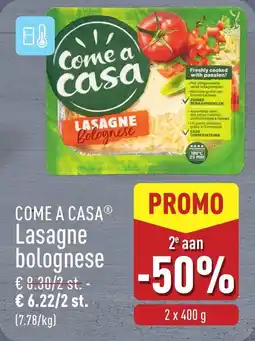 ALDI Come a casa lasagne bolognese aanbieding