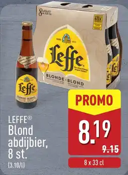 ALDI Leffe blond abdijbier aanbieding