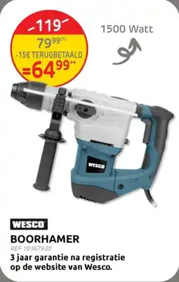 Brico Wesco boorhamer aanbieding