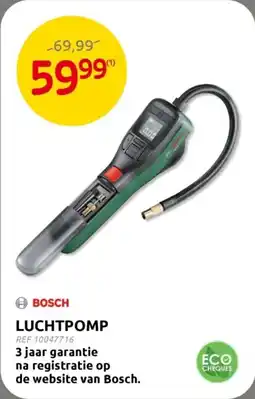 Brico Bosch luchtpomp aanbieding
