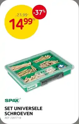 Brico Spax set universele schroeven aanbieding