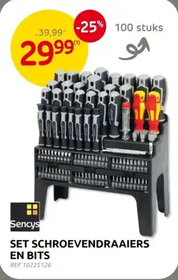 Brico Sencys set schroevendraaiers en bits aanbieding