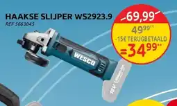 Brico Haakse slijper WS2923.9 aanbieding