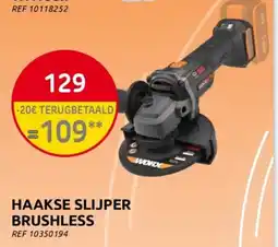 Brico Haakse slijper brushless aanbieding