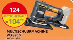 Brico Multischuurmachine WX820.9 aanbieding