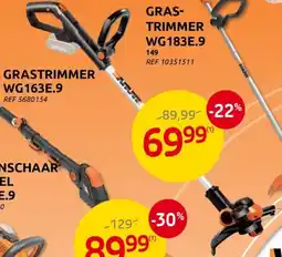 Brico Grastrimmer WG163E.9 aanbieding