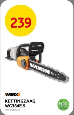 Brico Worx kettingzaag WG384E.9 aanbieding