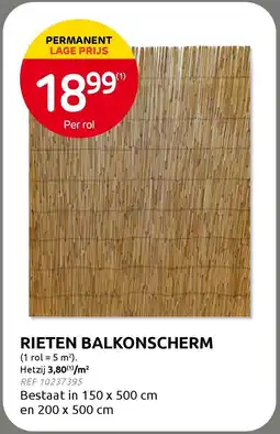 Brico Rieten balkonscherm aanbieding
