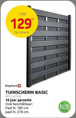 Brico Tuinscherm basic aanbieding