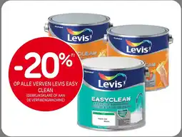Brico Op alle verven levis easy clean aanbieding