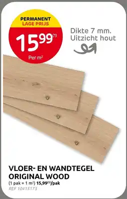 Brico Vloer- en wandtegel original wood aanbieding