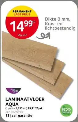 Brico Laminaatvloer aqua aanbieding
