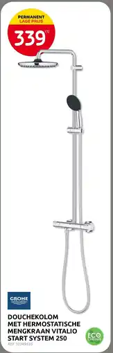 Brico Grohe Douchekolom Met Hermostatische Mengkraan Vitalio Start System 250 aanbieding