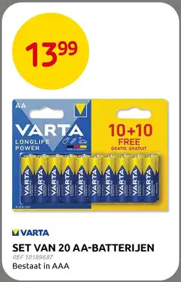 Brico Set van 20 AA-Batterijen aanbieding