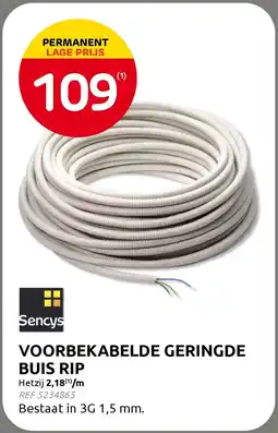 Brico Sencys Voorbekabelde Geringde Buis Rip aanbieding