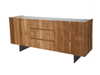 Deba Meubelen Dressoir BARCELONA - Teak/metaal Hout aanbieding