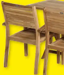Hubo Stapelstoel teak sunderland aanbieding